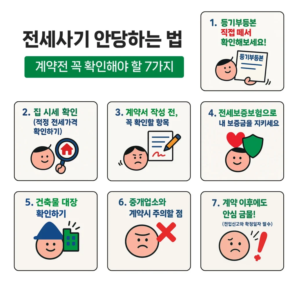 🧯 전세사기 안당하는법|계약전 꼭 확인해야 할 7가지(2025년) 2 전세사기 안당하는법 2