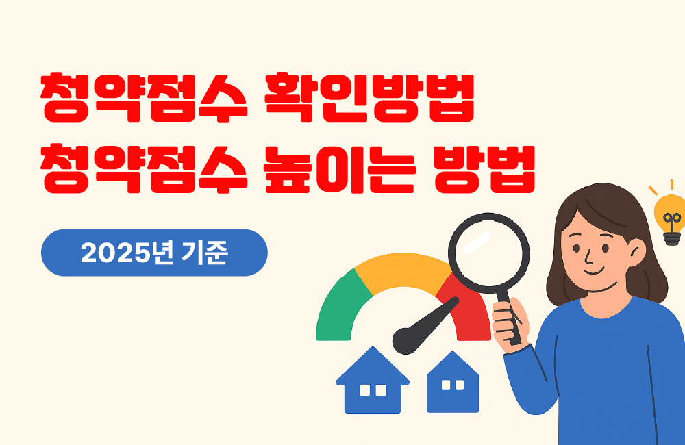📊 청약점수 확인방법 부터 청약점수 높이는 방법까지(2025년 기준) 2 청약점수 확인방법